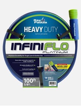 Ray Padula InfiniFlo Platinum Heavy Duty Garden Hose 100ft - Blue/Green